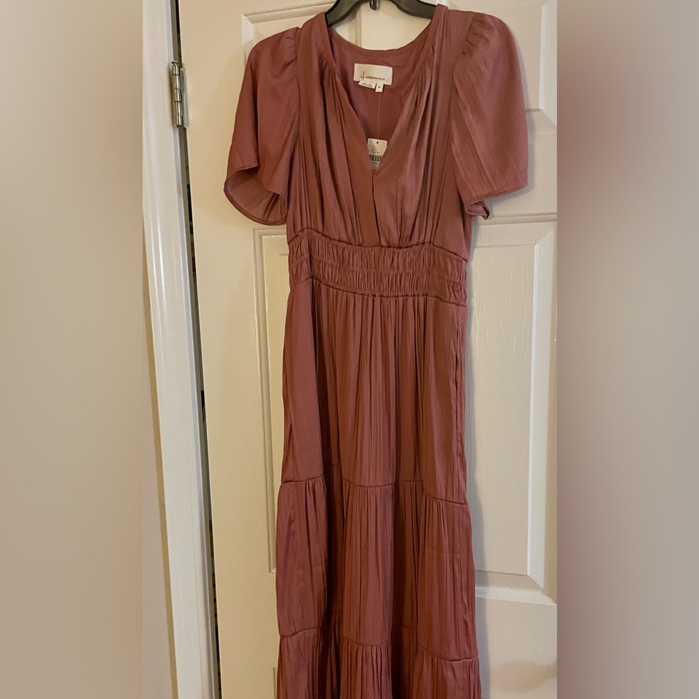 Anthropologie Rose Somerset Maxi Dress